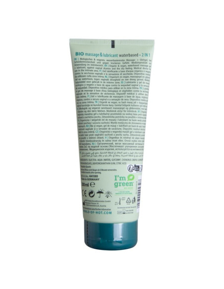 HOT - BIO MASSAGE and LUBRICANT WATERBASED 2 IN 1 200 ML