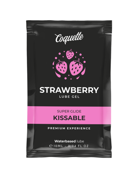 COQUETTE CHIC DESIRE - STRAWBERRY WATER BASED KISSABLE LUBRICANT POCKET 10 ML
