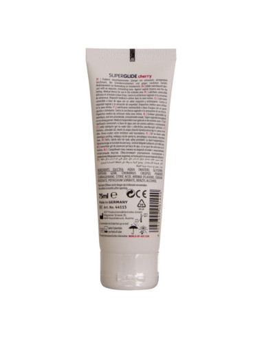 HOT - SUPERGLIDE EDIBLE LUBRICANT WATERBASED CHERRY 75 ML