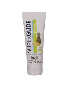 HOT - SUPERGLIDE EDIBLE LUBRICANT WATERBASED PINEAPPLE 75 ML