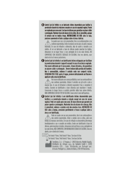 CONTROL - INFINITY silikono pagrindo lubrikantas 75 ml