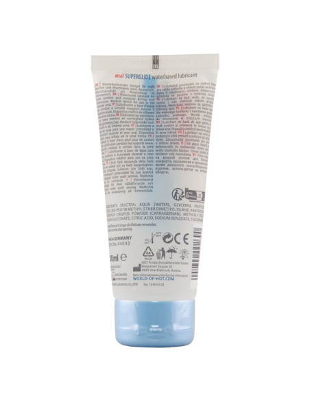 HOT - ANAL SUPERGLIDE SKYSTAS MALONUMO VANDENS PAGRINDU PAGAMINTAS LUBRIKANTAS 100 ML