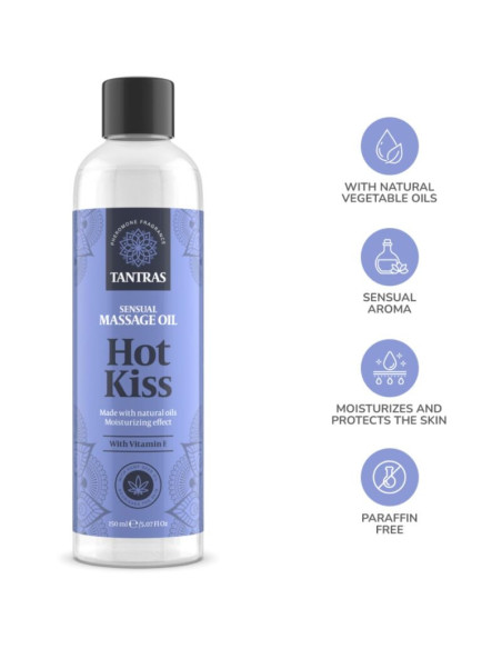 INTIMATELINE - TANTRAS LOVE OIL HOT KISS MASSAGE OIL 150 ML