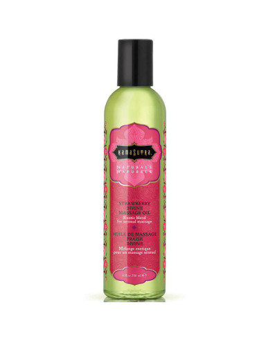 KAMASUTRA - NATURALS DIVINE STRAWBERRY MASSAGE OIL 236ML