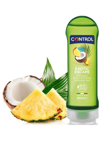 CONTROL - 2 EN 1 MASSAGE and PLEASURE EXOTIC 200 ML
