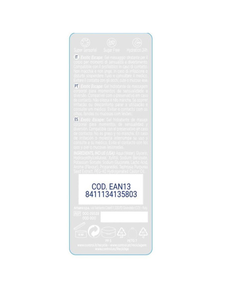 CONTROL - 2 EN 1 MASSAGE and PLEASURE EXOTIC 200 ML