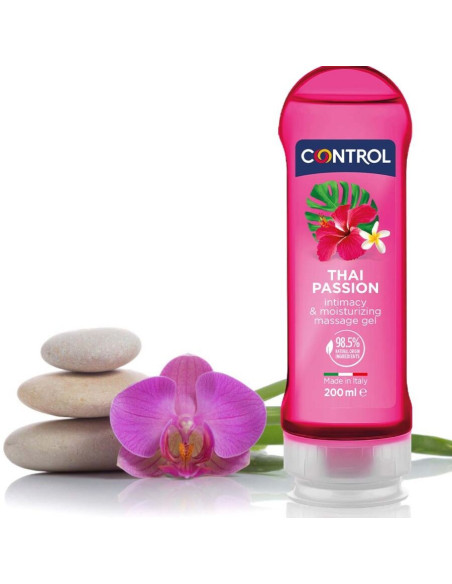 CONTROL - 2 EN 1 MASAŽAS IR MALONUMAS THAI PASSION 200 ML