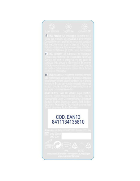 CONTROL - 2 EN 1 MASSAGE and PLEASURE THAI PASSION 200 ML