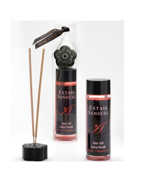 EXTASE SENSUAL - MASSAGE OIL WITH EXTRA FRESH STRAWBERRY EFFECT 100 ML