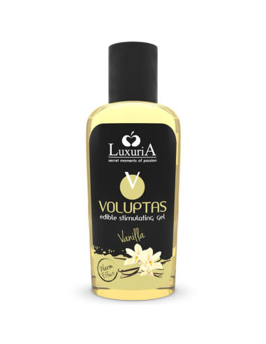 INTIMATELINE LUXURIA - VOLUPTAS VALGOMAS MASAŽAS GELIS ŠILDANTIS POVEIKIS - VANILĖ 100 ml