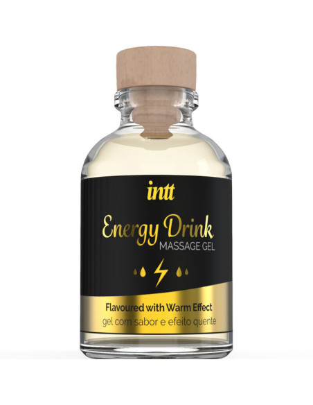 INTT MASSAGE and ORAL SEX - MASSAGE GEL WITH FLAVORED ENERGY CA DRINK AND HEATING EFFECT