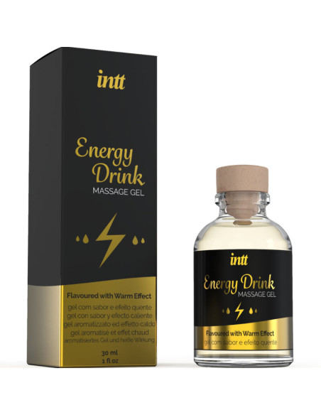 INTT MASSAGE and ORAL SEX - MASSAGE GEL WITH FLAVORED ENERGY CA DRINK AND HEATING EFFECT
