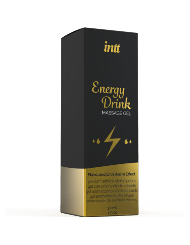 INTT MASSAGE and ORAL SEX - MASSAGE GEL WITH FLAVORED ENERGY CA DRINK AND HEATING EFFECT