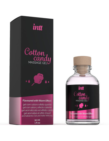 INTT MASSAGE and ORAL SEX - MASSAGE GEL WITH COTTON CANDY FLAVOR AND HEATING EFFECT