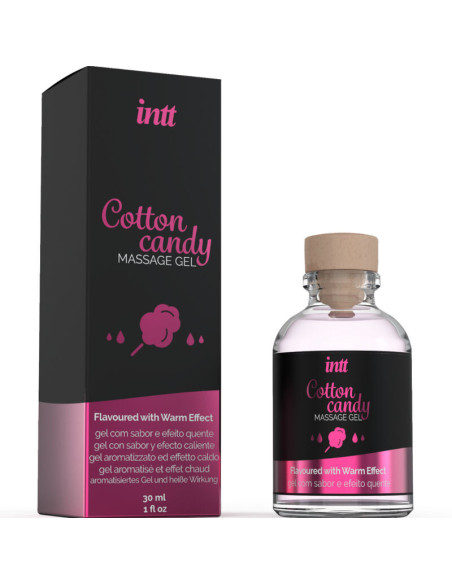 INTT MASSAGE and ORAL SEX - MASSAGE GEL WITH COTTON CANDY FLAVOR AND HEATING EFFECT