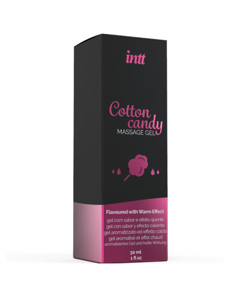 INTT MASSAGE and ORAL SEX - MASSAGE GEL WITH COTTON CANDY FLAVOR AND HEATING EFFECT