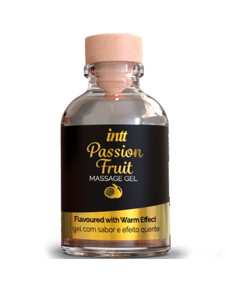 INTT MASSAGE and ORAL SEX - PASSION FRUIT FLAVORED MASSAGE GEL WITH HEAT EFFECT