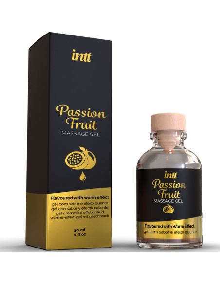 INTT MASSAGE and ORAL SEX - PASSION FRUIT FLAVORED MASSAGE GEL WITH HEAT EFFECT