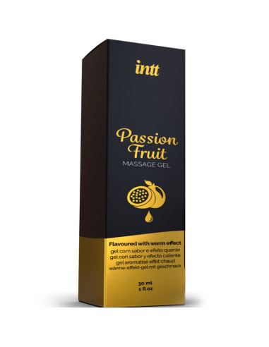 INTT MASSAGE and ORAL SEX - PASSION FRUIT FLAVORED MASSAGE GEL WITH HEAT EFFECT