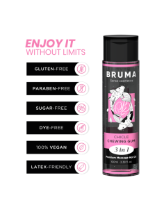 BRUMA - PREMIUM MASSAGE HOT OIL CHEWING GUM 3 IN 1 - 100 ML
