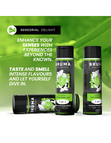 BRUMA - PREMIUM MASSAGE HOT OIL WATERMELON 3 IN 1 - 100 ML