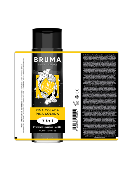BRUMA - PREMIUM MASSAGE HOT OIL PINA COLADA 3 IN 1 - 100 ML