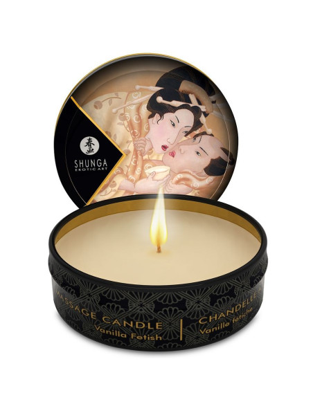 SHUNGA - MINI CARESS BY CANDLELIGHT DISPLAY MASSAGE CANDLES 24 UNITS