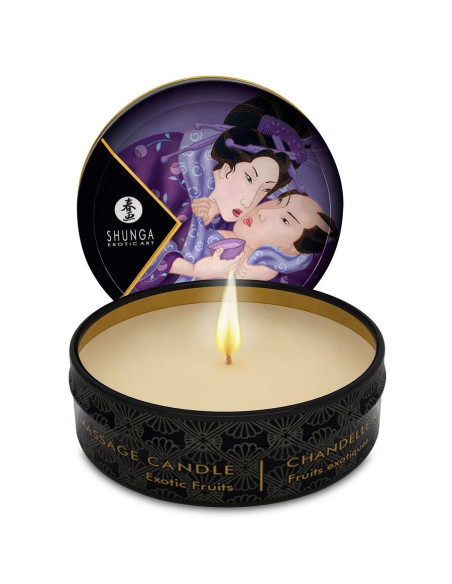 SHUNGA - MINI CARESS BY CANDLELIGHT DISPLAY MASSAGE CANDLES 24 UNITS