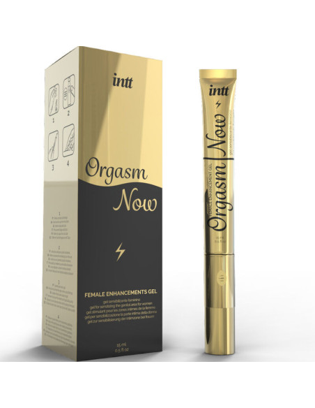 INTT LUBRICANTS - INTENSE MAGŠČIOS STIMULIACINIS GELIS SU VIBRAVIATORIUMI