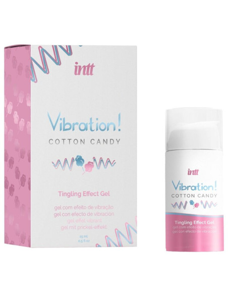 INTT - POWERFUL INTIMATE STIMULANT COTTON CANDY LIQUID VIBRATOR GEL 15 ML