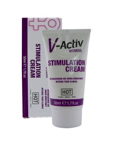HOT - V-ACTIV STIMULIJAUJANTIS KREMAS MOTERIMS 50 ML