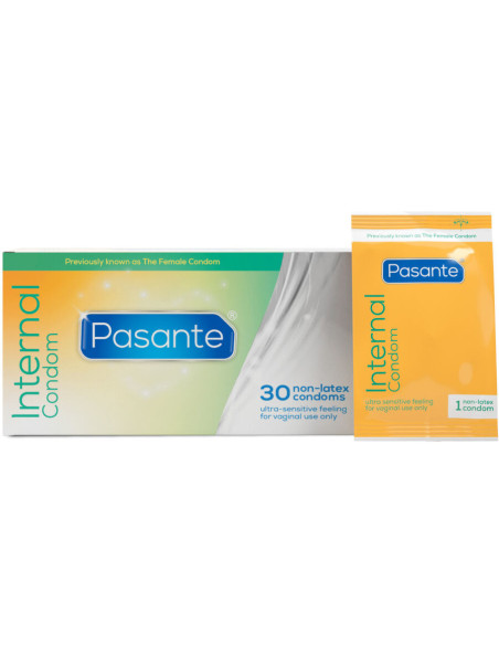PASANTE - INTERNAL FEMALE CONDOMS BOX 30 UNITS