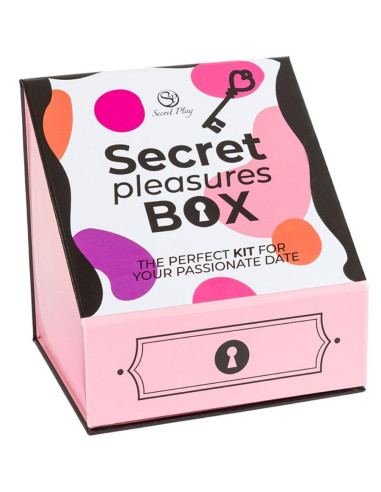SECRET PLAY - CAJA DE PLACERES PARA PAREJAS DADOS BALA VIBRADORA PLUMERO