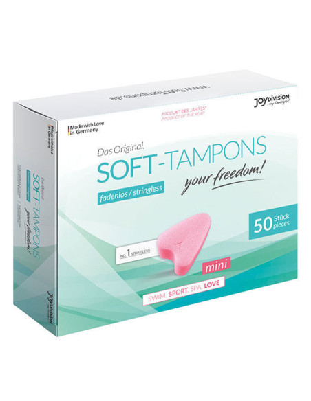 JOYDIVISION SOFT-TAMPONS - ORIGINALŪS MINKŠTI TAMPONAI MINI X 50 VIENETŲ