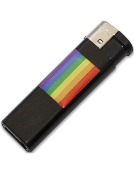 PRIDE - LIGHTER BLACK WITH LGBT FLAG