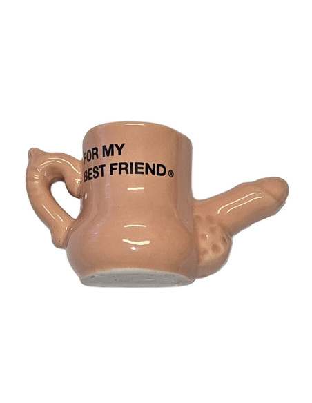 DIABLO PICANTE – CERAMIC MUG MAGNET WITH RAISED PENIS “FOR MY BEST FRIEND”