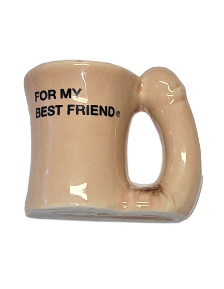 DIABLO PICANTE – CERAMIC MUG MAGNET WITH PENIS HANDLE “FOR MY BEST FRIEND”