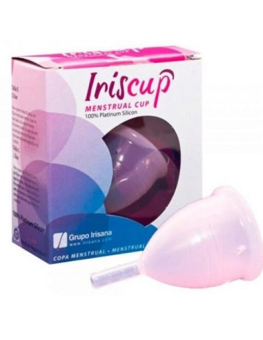 IRISCUP - LARGE PINK MONTH CUP FREE STERILIZER BAG