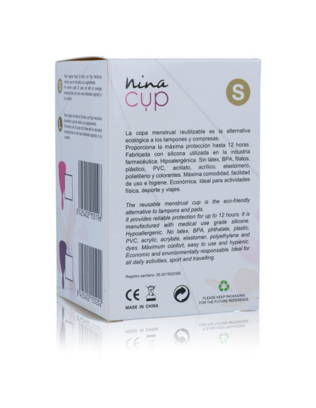 NINA KIKÍ - MENSTRUAL CUP PINK - SIZE S