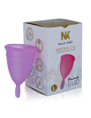 NINA KIKÍ - MENSTRUAL CUP PURPLE - SIZE L