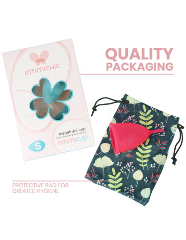 INTIMICHIC - MENSTRUAL CUP MEDICAL GRADE SILICONE - SIZE S