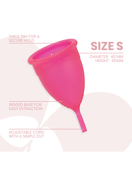 INTIMICHIC - MENSTRUAL CUP MEDICAL GRADE SILICONE - SIZE S