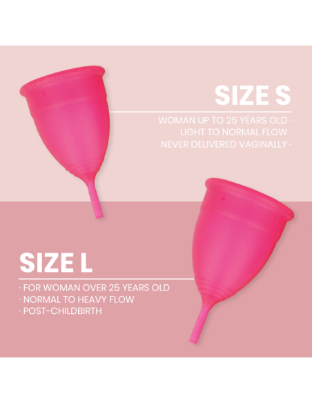INTIMICHIC - MENSTRUAL CUP MEDICAL GRADE SILICONE - SIZE S