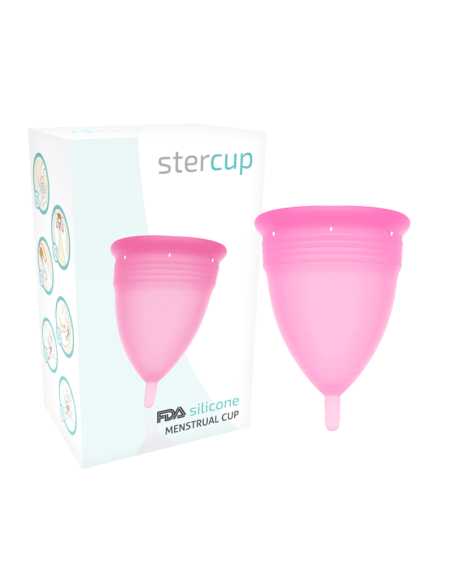 STERCUP - FDA silikoninė menstruacinė taurelė, rožinė - L dydis