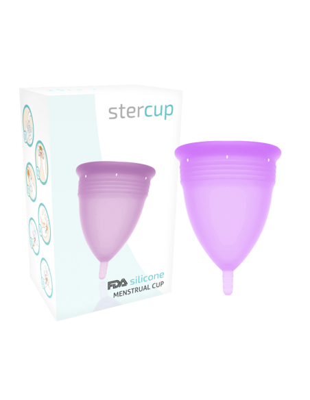 STERCUP - FDA SILICONE MENSTRUAL CUP VIOLET - SIZE L