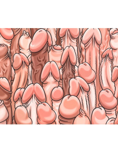 DIABLO PICANTE - COLOR MOUSE PAD WITH PENISES DESIGN