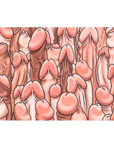 DIABLO PICANTE - SPALVOTA PELĖS PAKLOTĖ SU PENIŲ DIZAINU