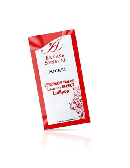 EXTASE SENSUAL - MASAŽINIS ALIEJUS SU ŠILDANČIU FEROMONAIS, LEDINUKAI, 10 ML