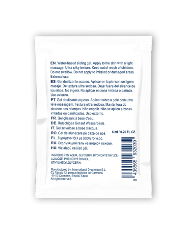 WATERFEEL - NEUTRALUS VANDENS PAGRINDU SLYDANTIS GELIS 6 ML