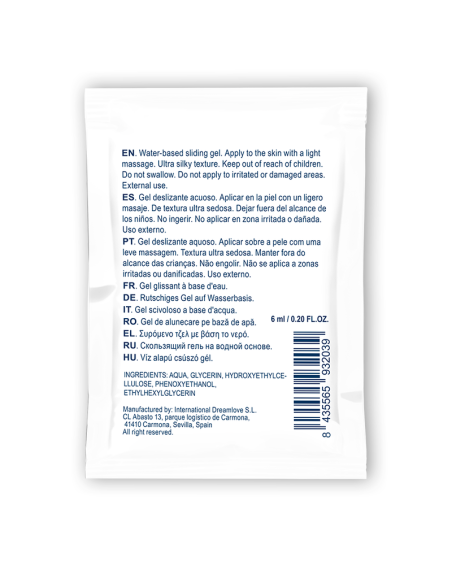 WATERFEEL - NEUTRAL WATER-BASED SLIDING GEL 6 ML